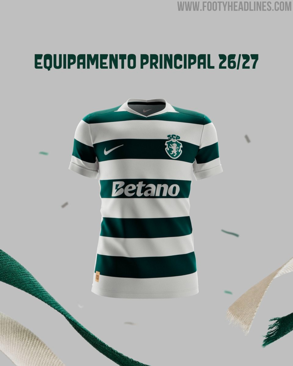 Sporting CP 26 27 Home Kit Released Footy Headlines Sporting CP 26 27 Home Kit Released Footy Headlines