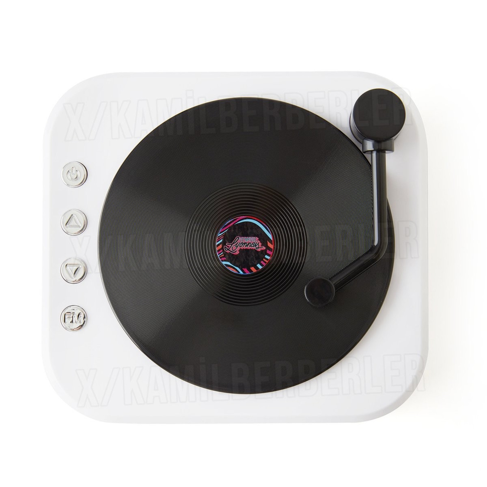 Mini-platine vinyle collector aux couleurs du troisième maillot de l'OL 2026-2027