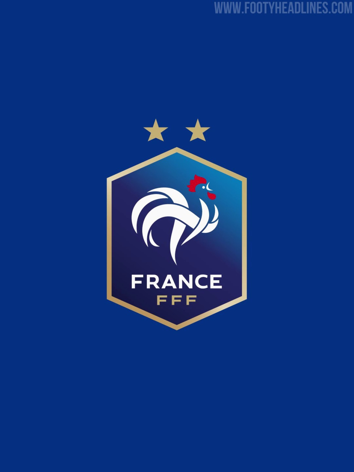 L'ancien blason hexagonal de l'équipe de France utilisé de 2018 à 2026