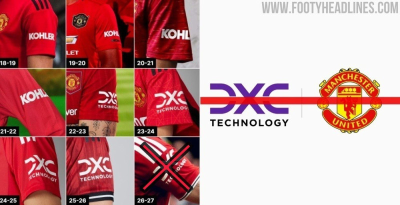 Manchester United Ends DXC Technology Sleeve Sponsor Deal