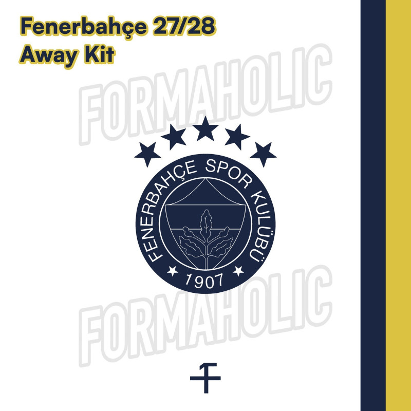 Les couleurs du maillot extérieur du Fenerbahçe 27-28 ont fuité