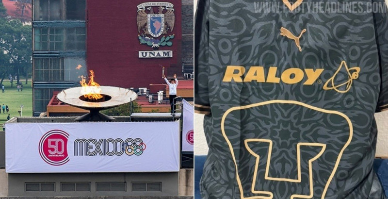 Acabou-se a Nike: A terceira camisa da Puma para os Pumas UNAM 26-27 – Homenagem aos Jogos Olímpicos de 1968 vazau