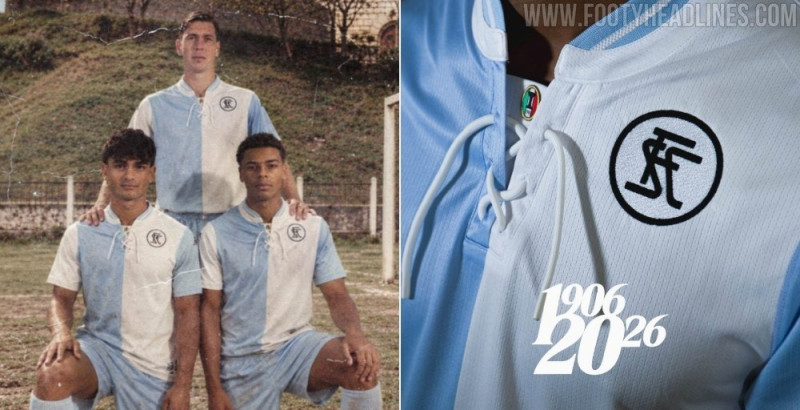 Sortie du superbe maillot du Spezia Calcio pour son 120e anniversaire