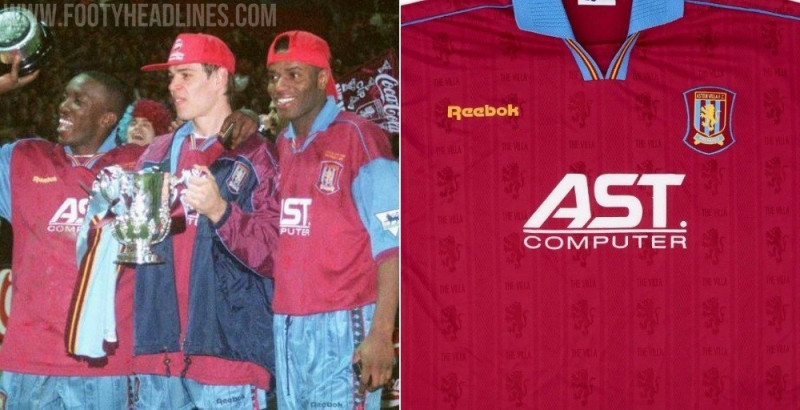 A camisa titular do Aston Villa para a época 27-28 será, essencialmente, uma reedição da camisa titular de 1995-97