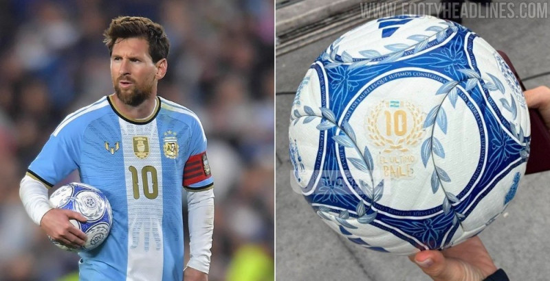 Special Custom Adidas 'Argentum Gambeta' Ball for Lionel Messi's Argentina Farewell