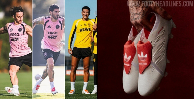 As chuteiras Adidas Predator Beckham 2026 Signature estreiam-se em campo num treino