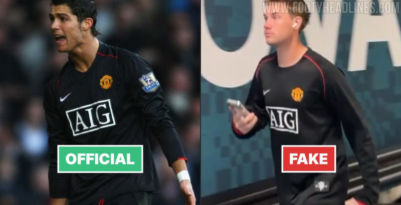 Giocatore della NFL beccato con addosso una maglia contraffatta di Cristiano Ronaldo del Manchester United della stagione 07-08