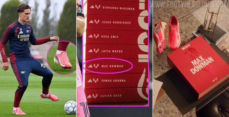 Handpicked by the GOAT: Max Dowman Laces Up New Adidas Messi F50 Boots in Arsenal Training