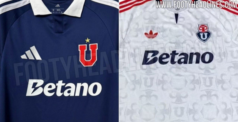 Fuite des maillots domicile et extérieur de l'Universidad de Chile pour le centenaire 2027