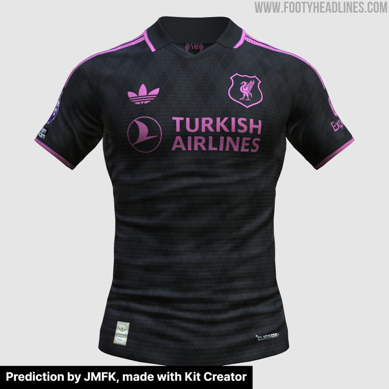 Vazou o design da camisa reserva do Liverpool para a época 27-28