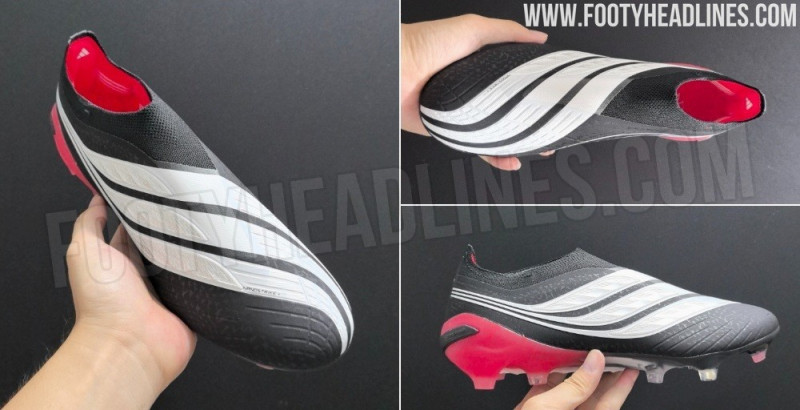 Vazaram imagens das futuristas chuteiras Adidas Predator 27 de próxima geração sem atacadores