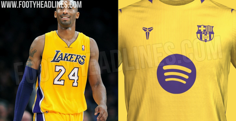 Exclusive: FC Barcelona 27-28 Away Kit to Be Pure Lakers Tribute