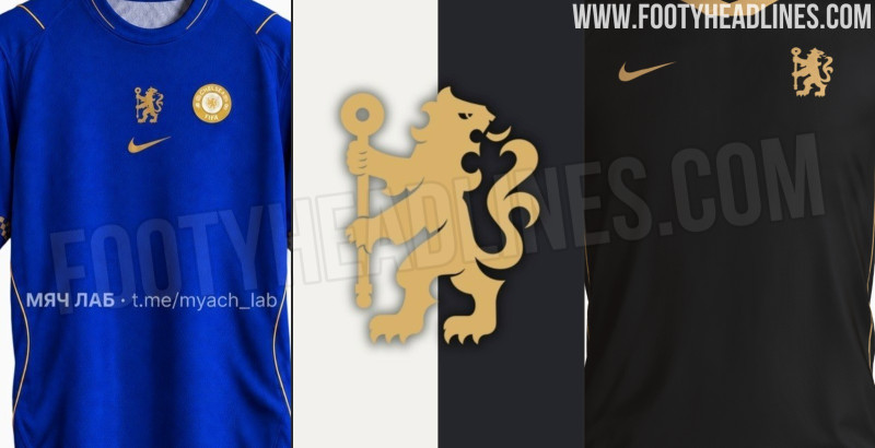 Exclusivité : les maillots domicile, extérieur et troisième de Chelsea 27-28 par Nike se parent d’or