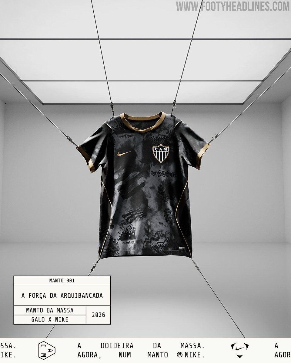 L'Atlético Mineiro et Nike dévoilent les trois finalistes pour le maillot « Manto da Massa » 26-27