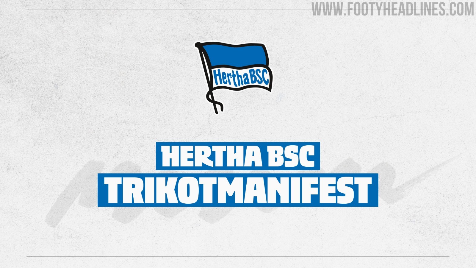 El Hertha de Berlín presenta su manifiesto sobre las camisetas: prohíbe los colores llamativos para la camiseta visitante y los escudos monocromáticos