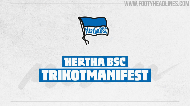 Hertha Berlin Introduces Kit Manifesto: Bans Wild Away Colors & Monochrome Badges