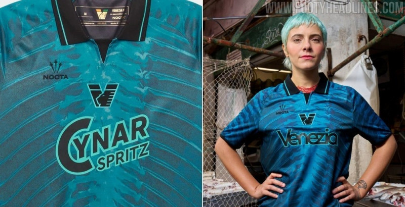 Design ousado com «espinhas de peixe»: lançado o quarto equipamento do Venezia 26-27
