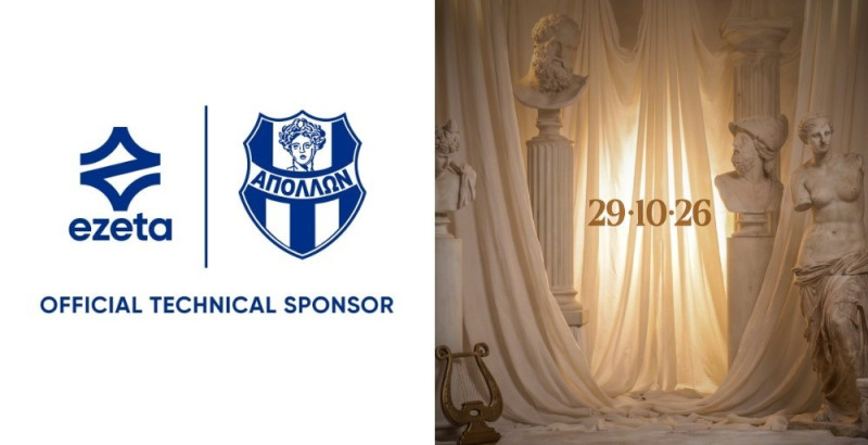 Anteprima della maglia speciale Ezeta per l’Apollon Smyrnis 26-27 in occasione del 135° anniversario