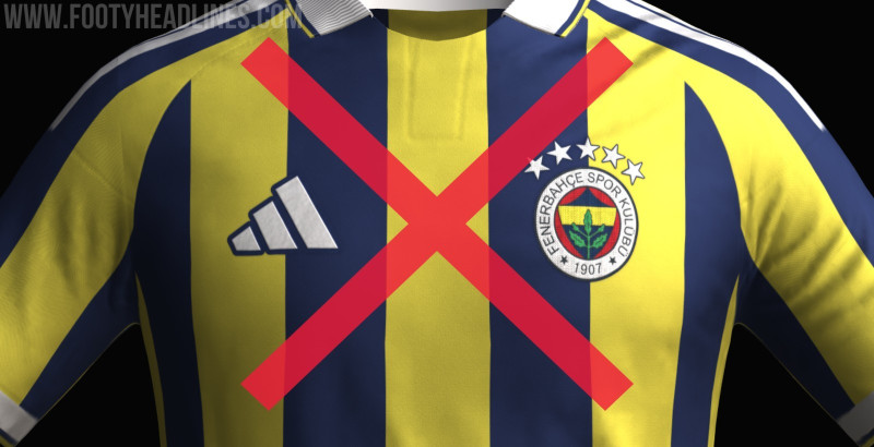 La filtrazione non è vera: la prima maglia del Fenerbahçe 27-28 potrebbe avere strisce di larghezza irregolare