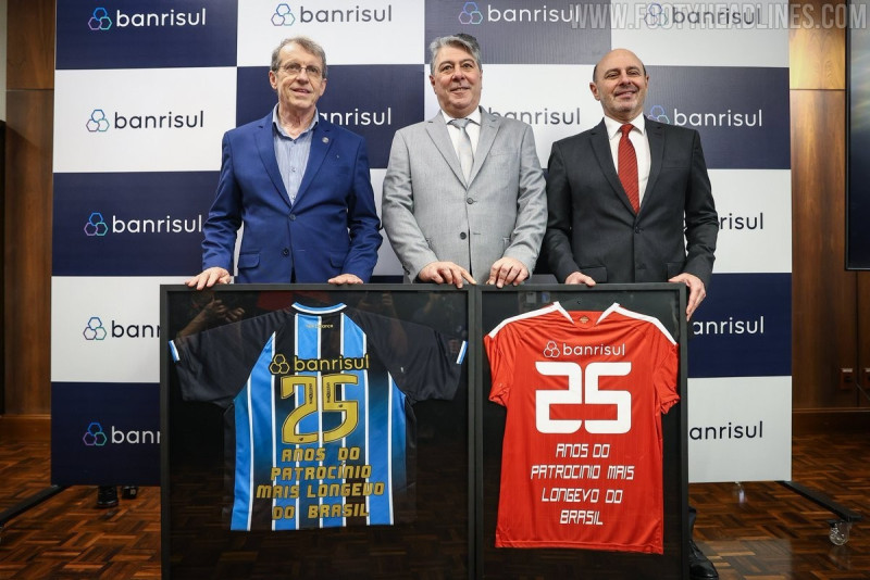 Prohibición de patrocinadores del sector del juego: Banrisul vuelve como patrocinador principal de la camiseta del Grêmio y del Internacional