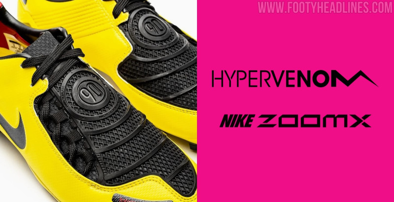 As chuteiras Nike Hypervenom 2027, que renascem, vão incluir espuma ZoomX na zona de remate