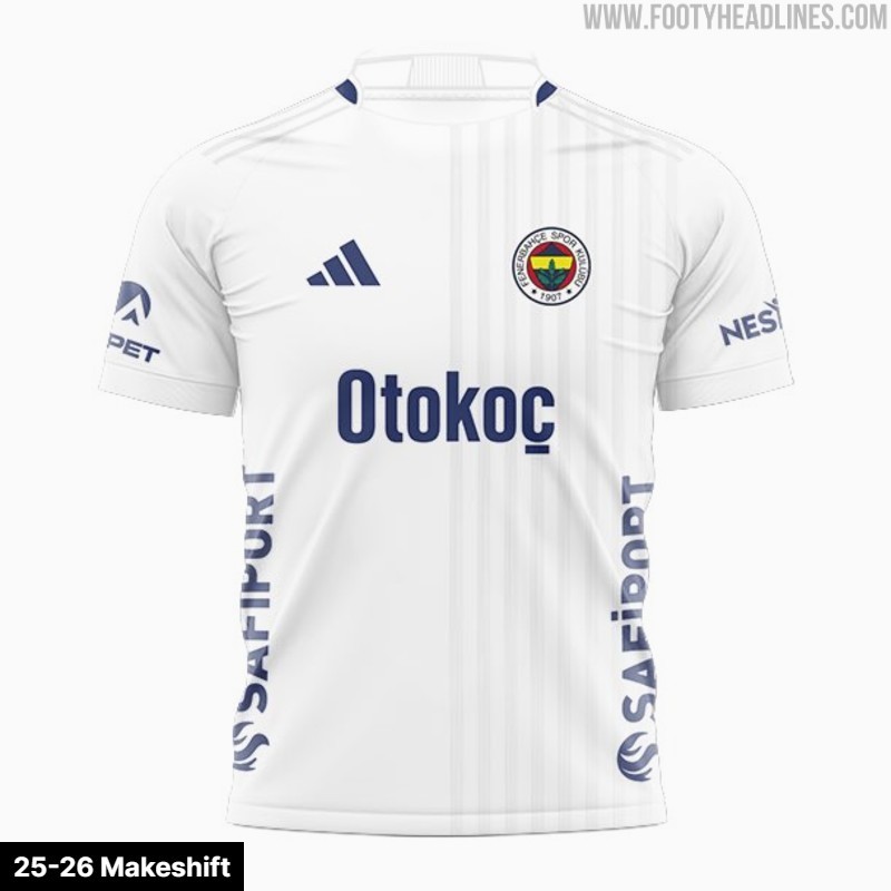 ¿Solo un marcador de posición? Se produce la filtración de la cuarta camiseta improvisada del Fenerbahçe para la temporada 26-27