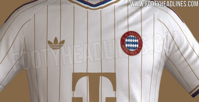 Vazou o design da camisa reserva do Bayern de Munique para a época 2027-2028