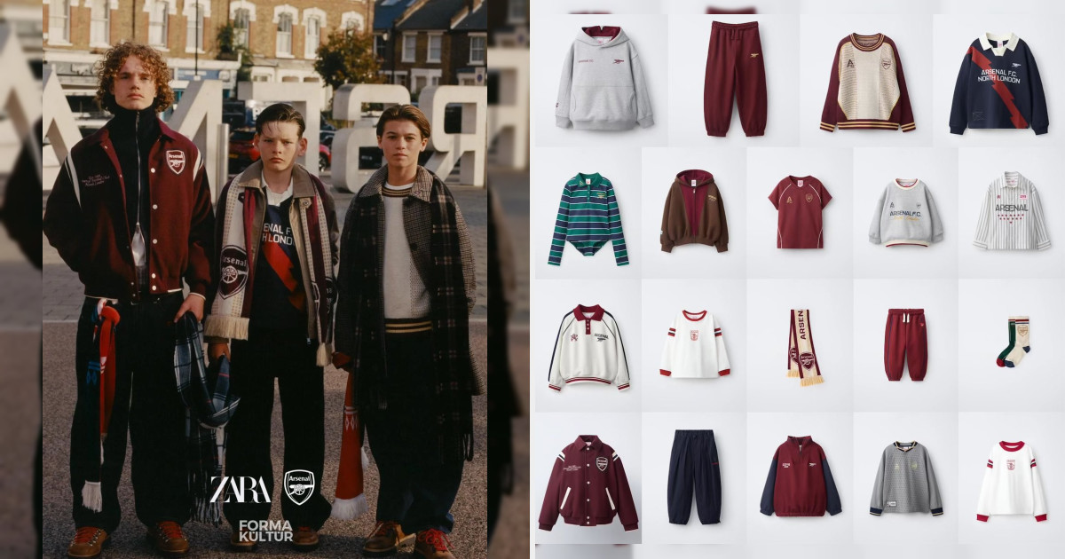 Zara Releases Retro-Inspired Arsenal Collection
